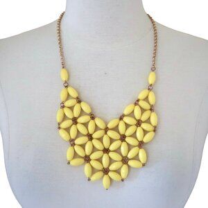 JANE STONE Floral bib statement necklace